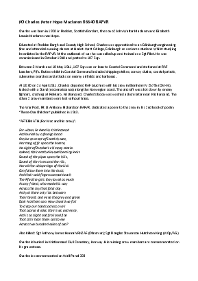 A preview of a PDF biography for MacLaren, Charles Peter Hope